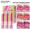 Moisturizing Lipstick Temperature Color-Changing Lip Balms Long-Lasting Smudge-Proof Waterproof Lipsticks for Hydration Repair