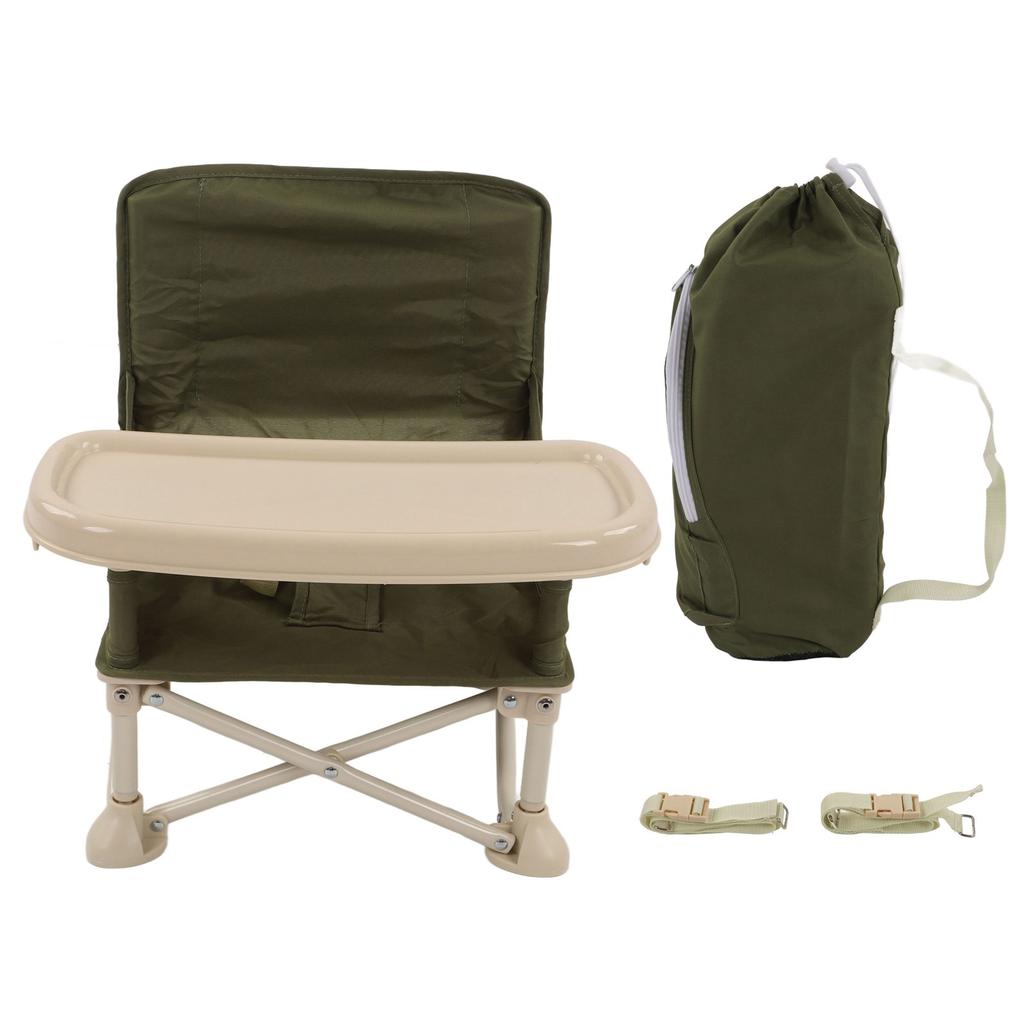 Baby Picnic Chair Dining Portable Infant Training Chair Outside Foldable Safety Belt High