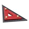 Double Triangle Ruler Detachable 4 Inch and 6 Inch Aluminum Alloy Accurate Carpentry Square Tool