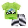 Toddler Baby Boys Girls Short Sleeve Cartoon T-Shirt+Shorts Outfits Set 0-3Y