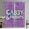 Gabbys Dollhouse Anti-mosquito Curtains for Living Room Curtain Halloween Decoration Home Interior Curtains 2 Pieces Partition