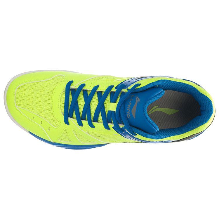 Li Ning Cushioning Training Support Low Top Running Shoes Unisex Sneakers Green Blue AYTL047-2