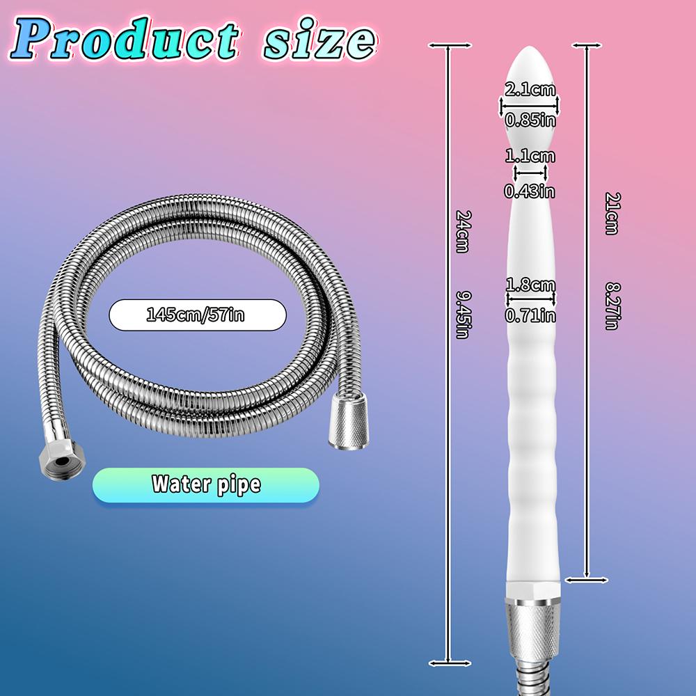 Weicher Metallschlauch Vaginal Anal Darmreinigung Spülgerät Düse Einlaufgerät Weibliches Waschgerät Sexspielzeug für Frauen Männer