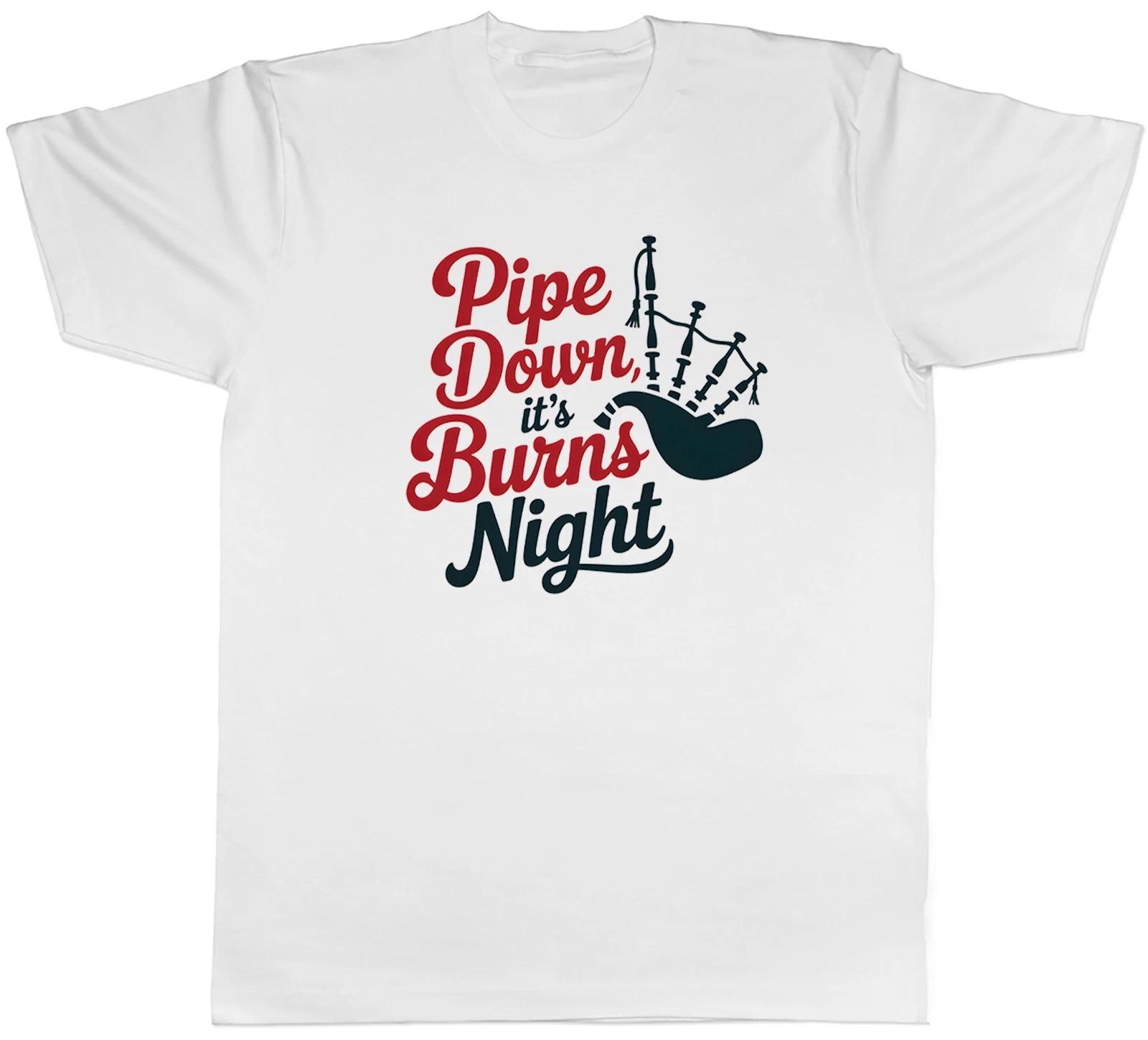 Burns Night Scottish Bagpipes Mens T-Shirt Tee Gift Top XXXXL