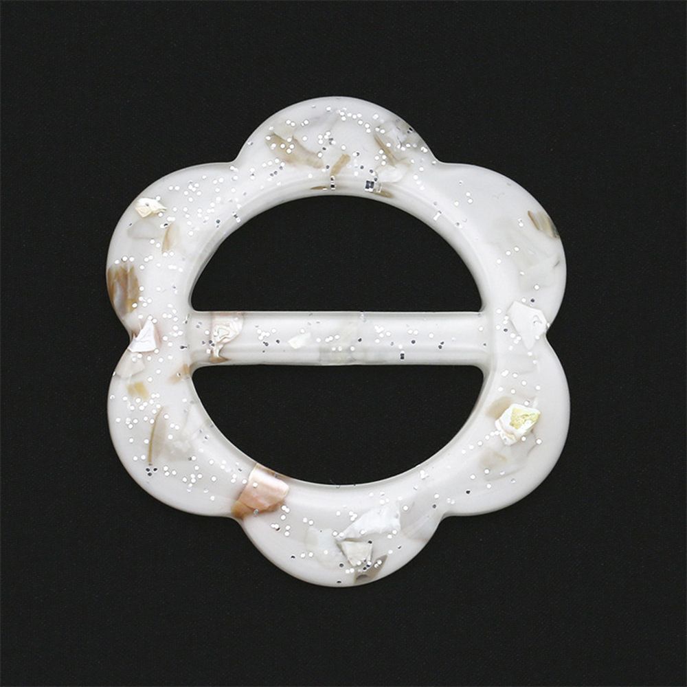 Clothes Decoration Flower Heart Garment Accessories T Shirt Clips Garment Buckle Resin Scarf Buckle
