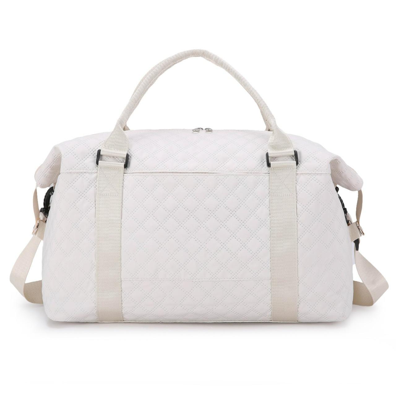 

Large Capacity Hand-held Travel Bag Fitness Lightweight Business Trip Luggage Bag Travel Can Be Used To Cover Pull Rods for Production Bag білий