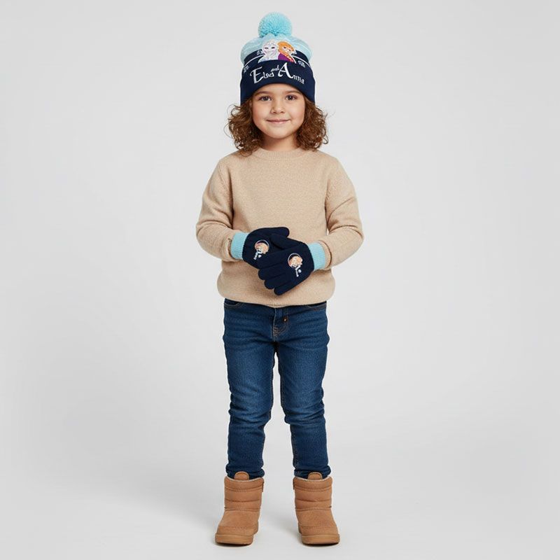 Bonnet gants la reine des neiges Enfant TOM & KIDDY