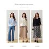 [Gentle Style V-Neck Knitted Sweater] Xianlixiu Plus Size Women's Korean Design Top for Plus-Size Women, New Spring Collection