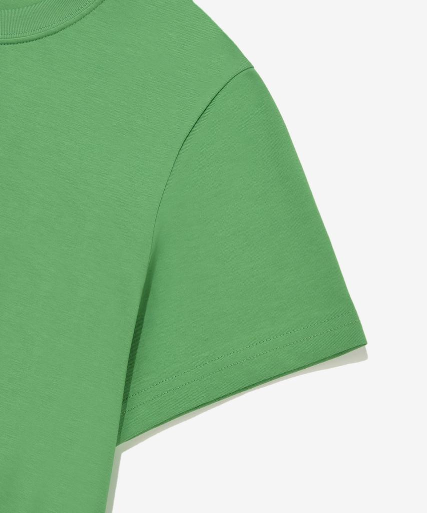 COVERNAT WOMAN Cool Cotton Small Clover Heart T-Shirt Green