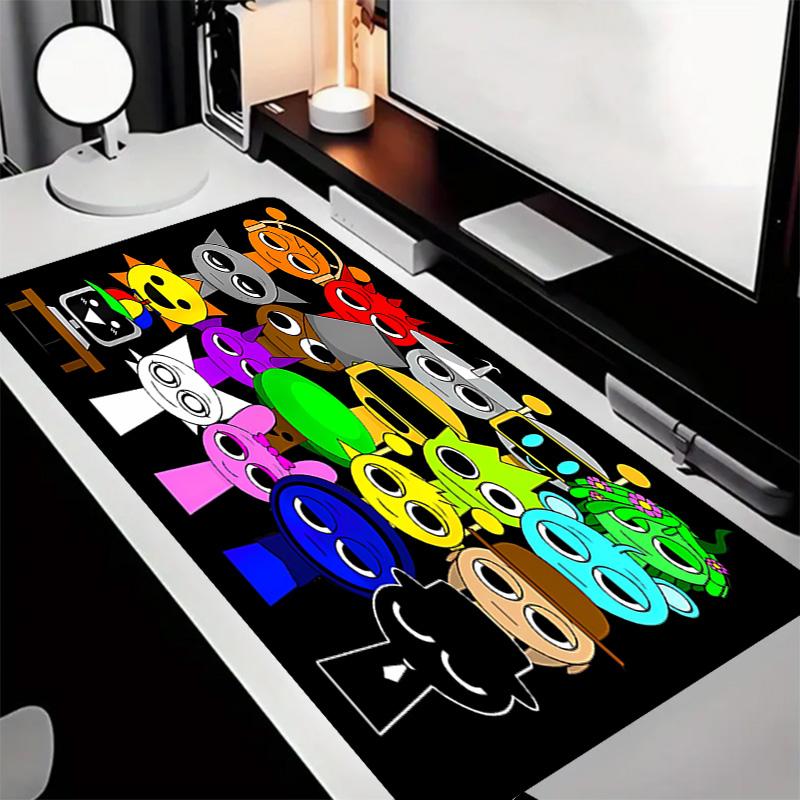 Sprunki Game Theme Premium Non-slip Mouse Pad with Stitched Edges,Durable Rubber Material,for Desktop & Gaming Great Gifts