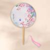 With Pendant Embroidery Fan Chinese Style Silk Fan Classical Chinese Style Fan  Photography Prop