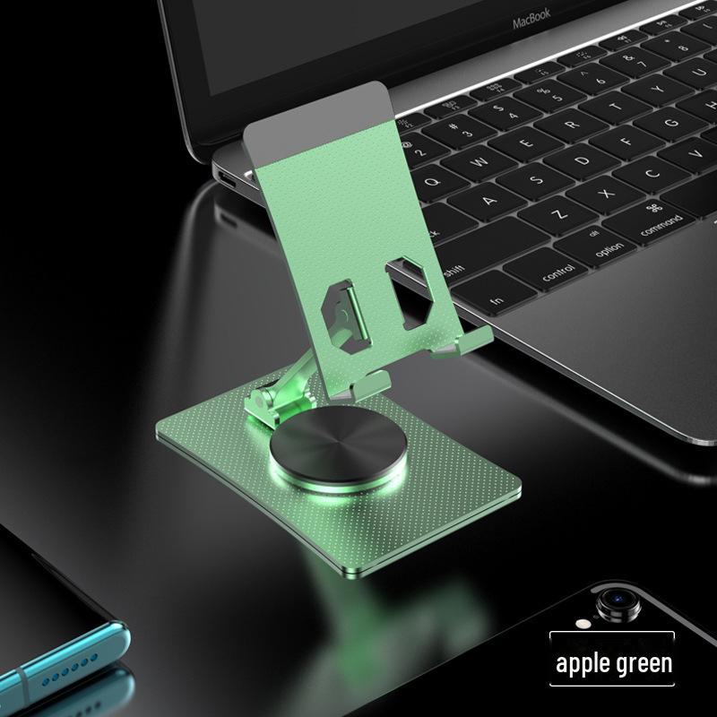 

Многофункциональная подставка из алюминиевого сплава для мобильного телефона и планшета для настольного использования яблочный зеленый