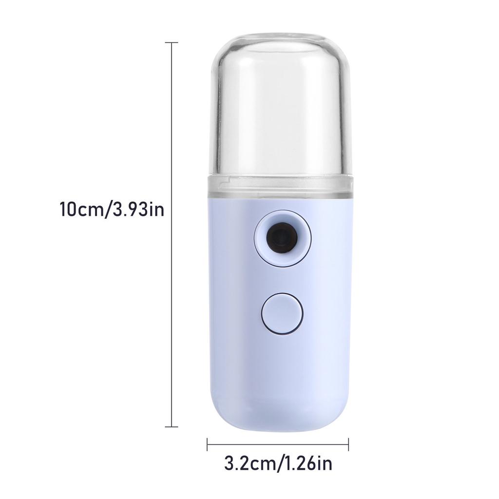 2Pcs USB Charging Facial Mister Portable Nano Mist Spray Humidifier Beauty Spray for Salon Spa Yoga