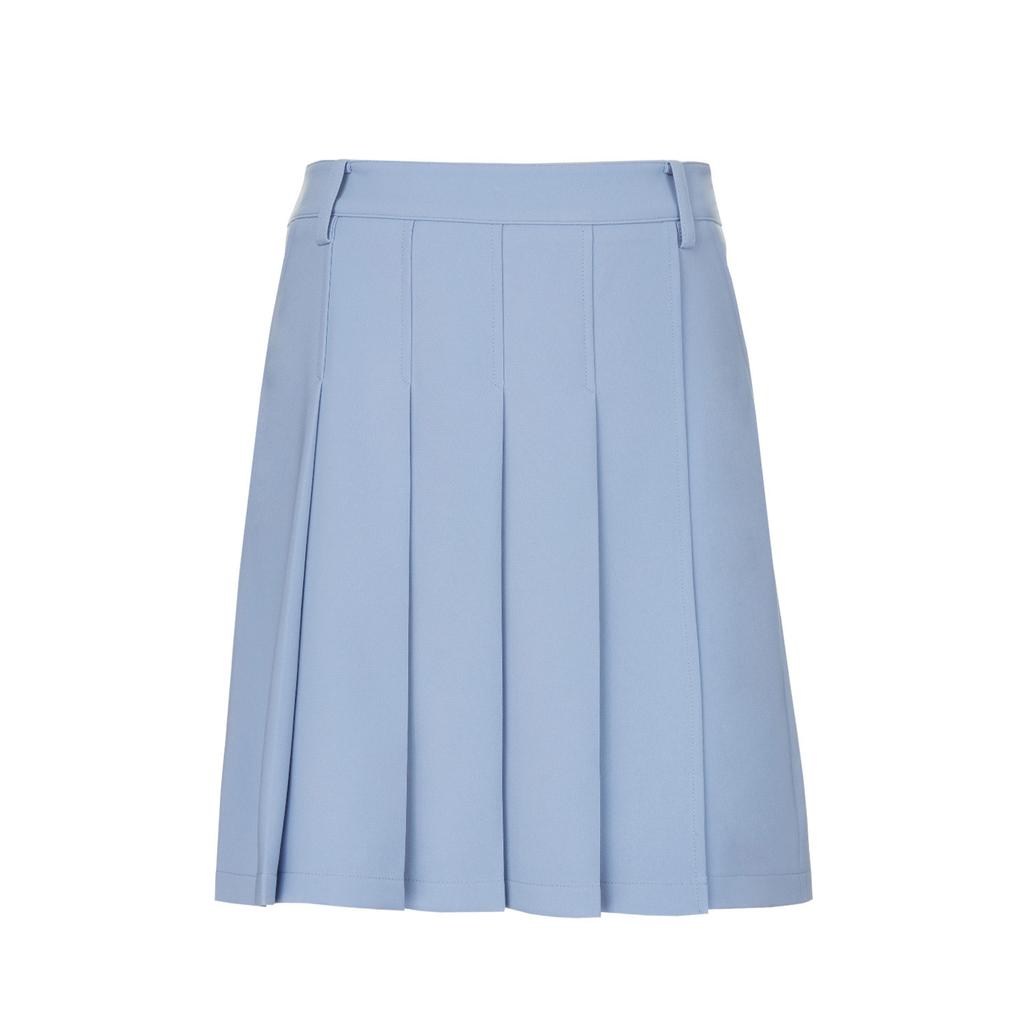 PIGC Women'S Front Pleated Culotte Skirt Light Blue (Lfcq30142)