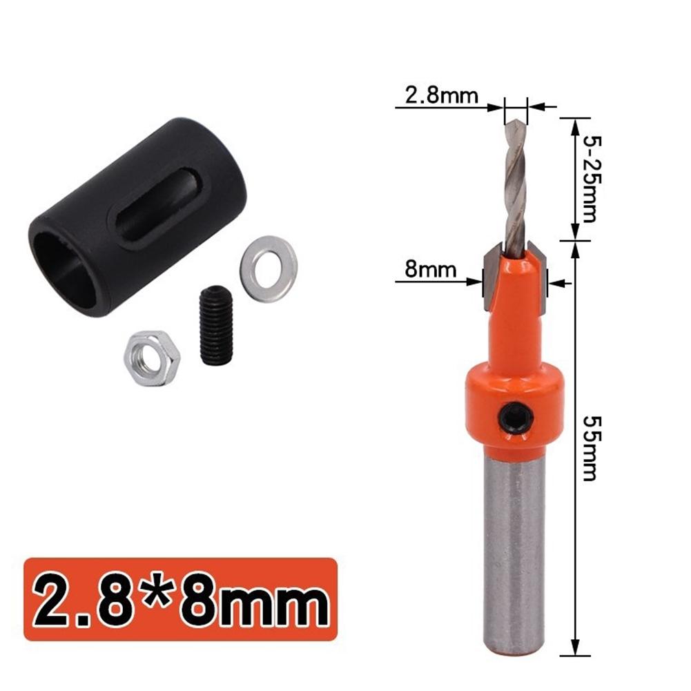 Drill Stopper 2.8/3.2/3.5/4 Black For Woodworking Drilling