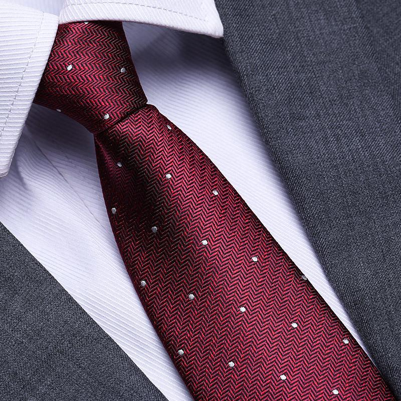 Married Men'S Red Zipper No-Tie Formal Tie Business Black Professional Groom Korean Version One-Pull Tie