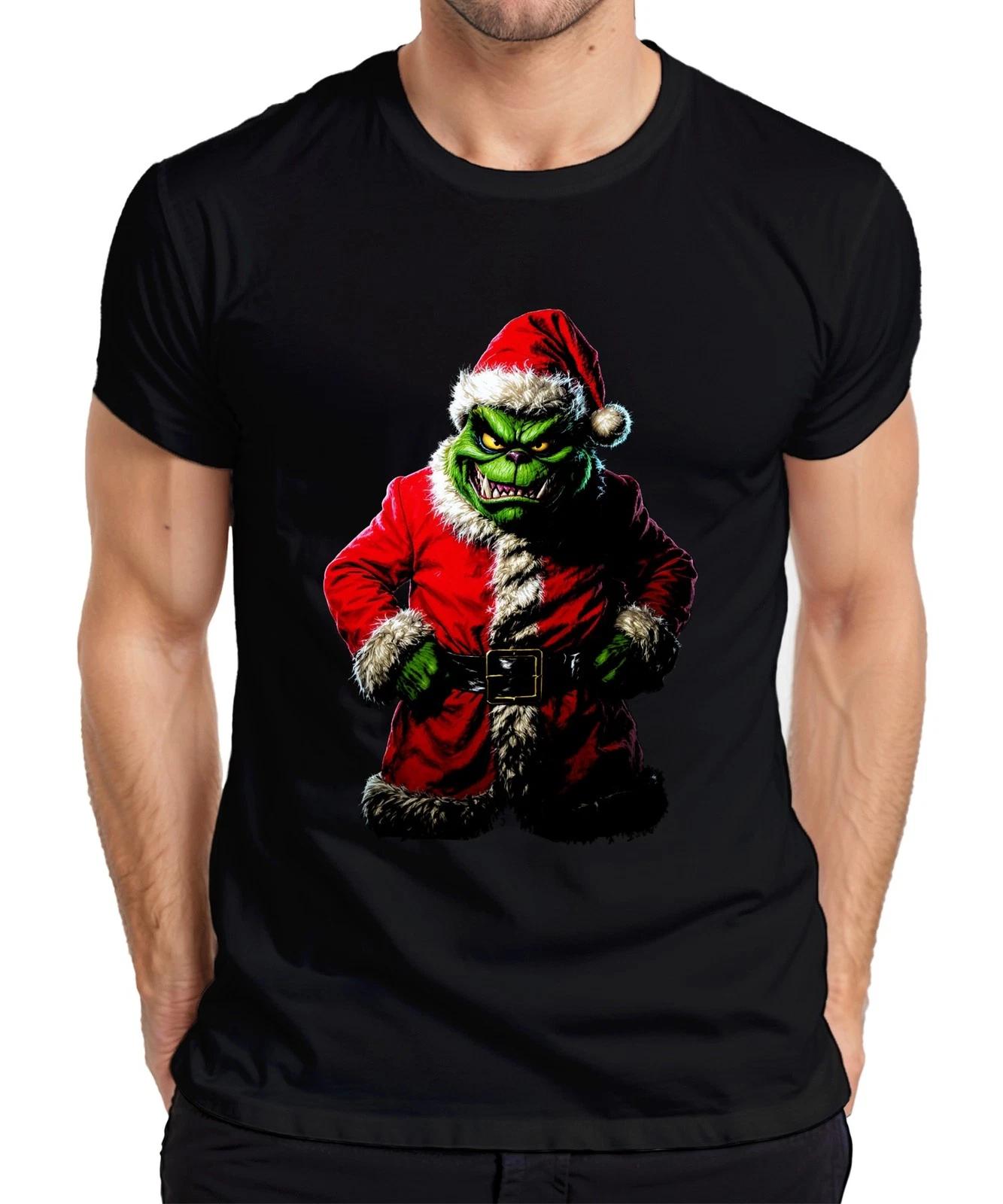 Grinch Böser Weihnachtsmann Santa Weihnachten Horror Gruselig Herren T-Shirt S