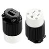 Industrial 2Pole Female Plug NEMA 5 15P Straight Blade 125V 15A Grounding Ergonomic Cord Outlet