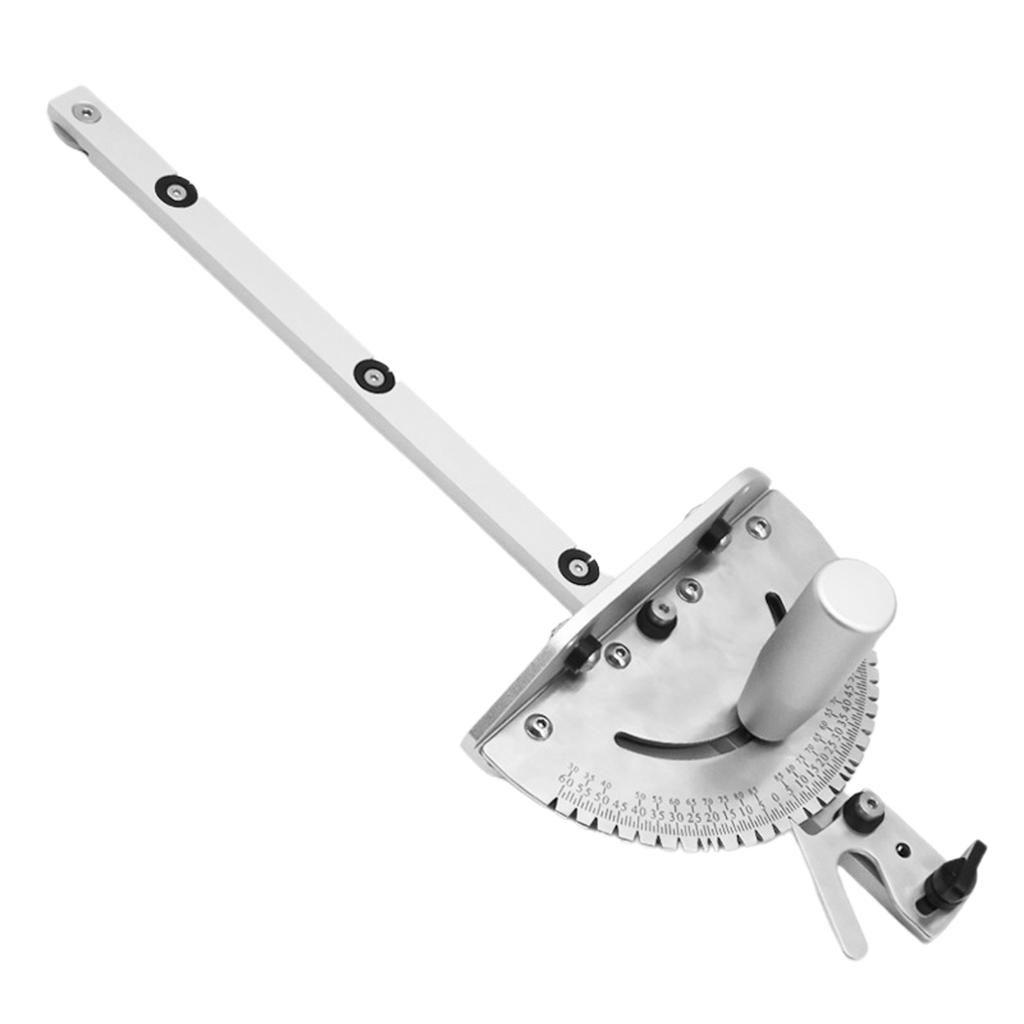 Precisions Miter Gauge with Aluminum Miter Fence for Maximums Stock Support and a Repetitive Cut Flip Stop