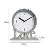 Decorative Love Word Desk Clock Non Ticking Ornament for Living Room Office , Flat Bottom Protects