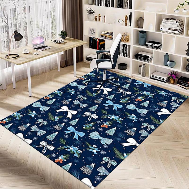 1PC Bowtie Christmas Extra Large Non Slip Floor carpet, Office, family, Studio Large Area Rug Indoor Rugs, Bold Statement Piece