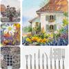 Palette Knives 10pcs Heilwiy, Paint Mixing Scraper Oil Painting Stainless Steel Knife