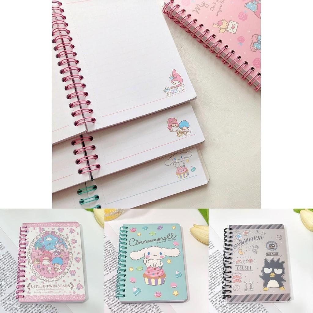 Kuromi A6 Date Book Notebook Sanrio Office Notepad With Spiral Bound Ruled Lined Paper