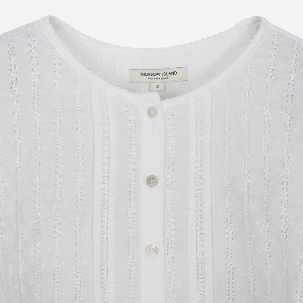 Thursday Island Women Lace Pintuck Blouse T264mbl235w