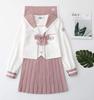 Ouran Sailor Long and Short Rainbow Authentic Open Cosplay Costume Set with Bow and Socks Sleeve Size [CAWILXHA] Uniform, Sleeves, Colors, Uniform,