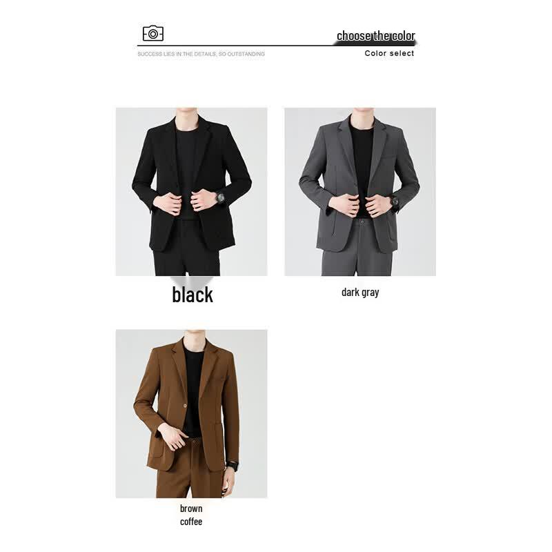 ROMON Men's Slim Fit Business Casual Suit Jacket