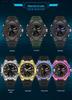 Sanda Teen's Waterproof Dual Display Sports Watch with Luminous Alarm