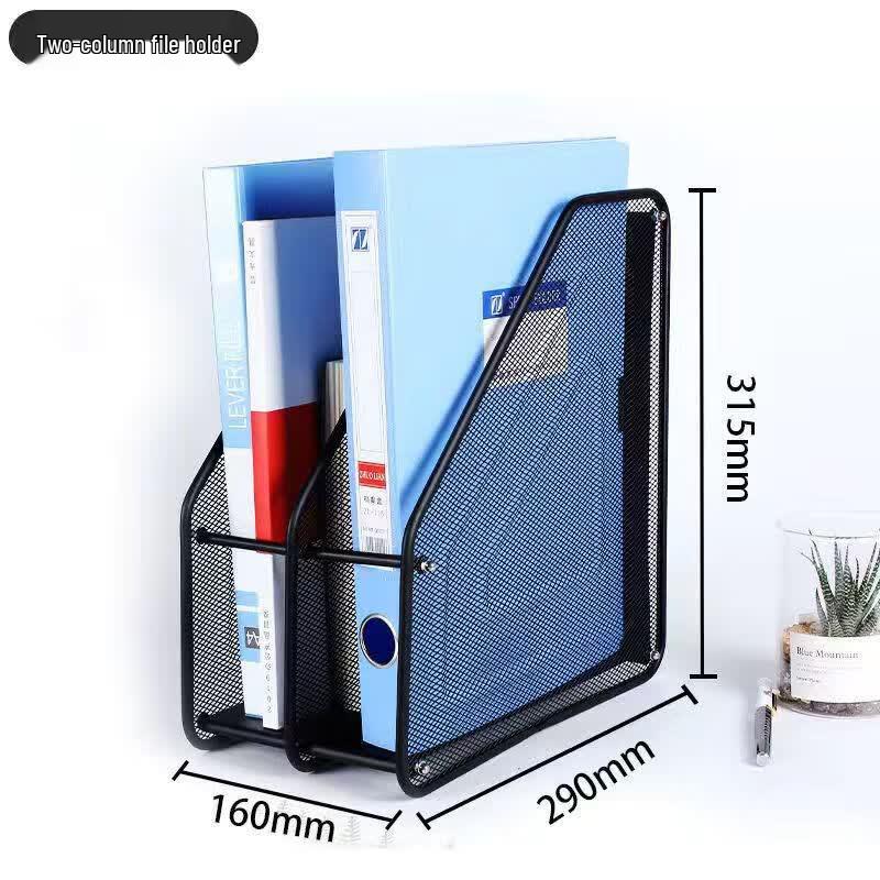 Metal Mesh 2-Tier Desktop File Organizer