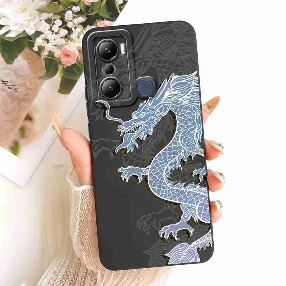 Für Infinix Hot 20i X665C X665E Hüllen Blume Schmetterling Silikon Weiche Abdeckung Für Infinix Hot 20i Hot20i Handy Rückseite Hülle