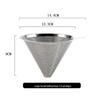 304 Stainless Steel Reusable Coffee and Tea Drip Filter Funnel