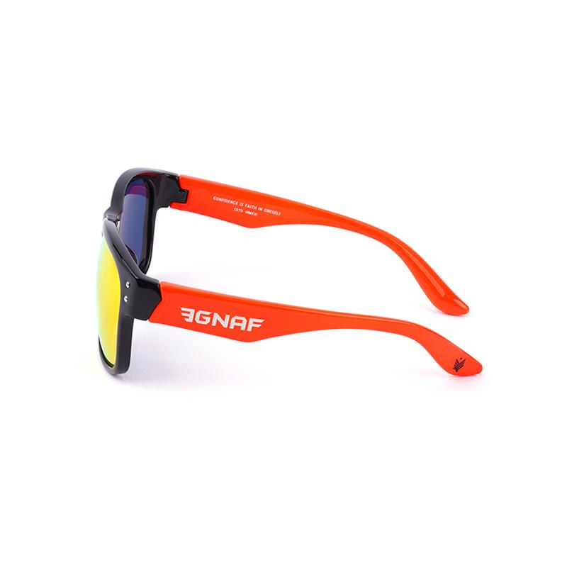 Igeunapeu Signature Logo Polarized Sunglasses Efl-4001A Fluorescent Orange