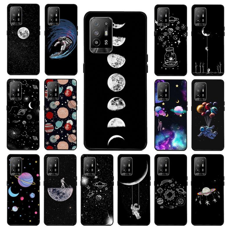 

Чехол для телефона «Луна астронавт» для OPPO A54 A74 A94 A53S A9 A5 A15 A16 A91 A96 A76 Reno8 8Pro Reno2 Z OPPO A5 2020