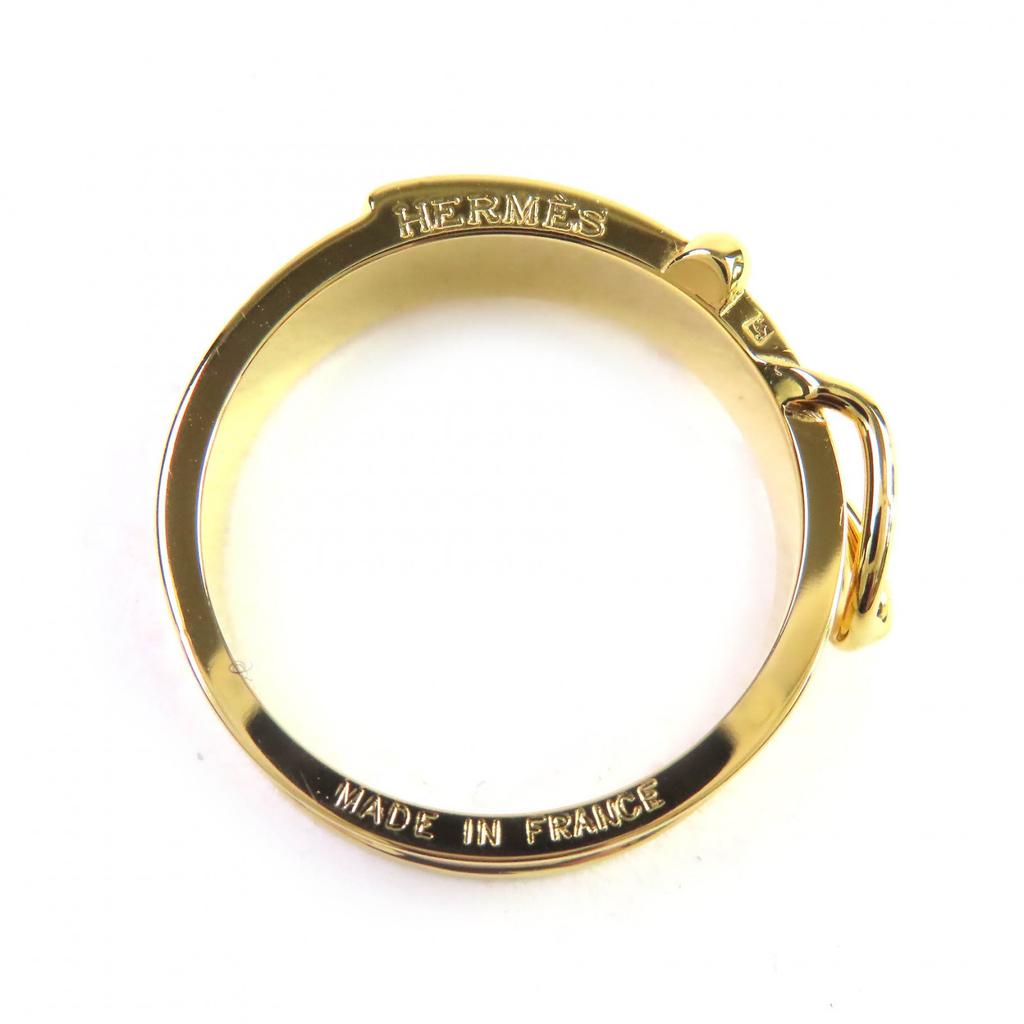 Hermes Scarf Ring Boucle Cellier Belt Motif Gold Women Used