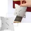 Gitarrensaiten-Abstandsmesser Gitarrenlineal Doppelseitiges Saitenabstandslineal Messwerkzeug für Gitarre Mandoline Banjos