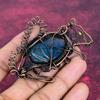 Labradorite Pendant Gemstone Pendant Handmade Copper Wire Wrapped Rabbit Pendant