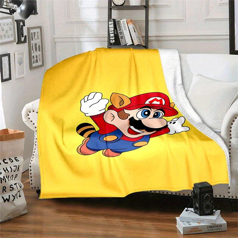 1pcSuper Mario Plush Blanket - Soft and Comfortable for All Seasons, Makes a Great Gift!B06050m