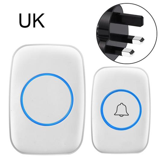A10 Waterproof Wireless Doorbell 300m Remote Chime Plug-in Button Ring Alarm