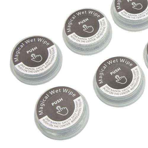 10 Stück Press Handtücher, Mehrzweck-Expandiertücher, Tragbare Einzeln verpackte Komprimierte Feuchttücher, Mini Münztücher für Camping, Heimschönheit, Reise,