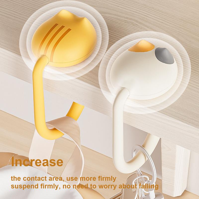 Purse Hook for Desk Cute Cat Shape Desk Bag Hook Multifunctional Desktop Organizer Storage Holder for Home School Saving Desktop