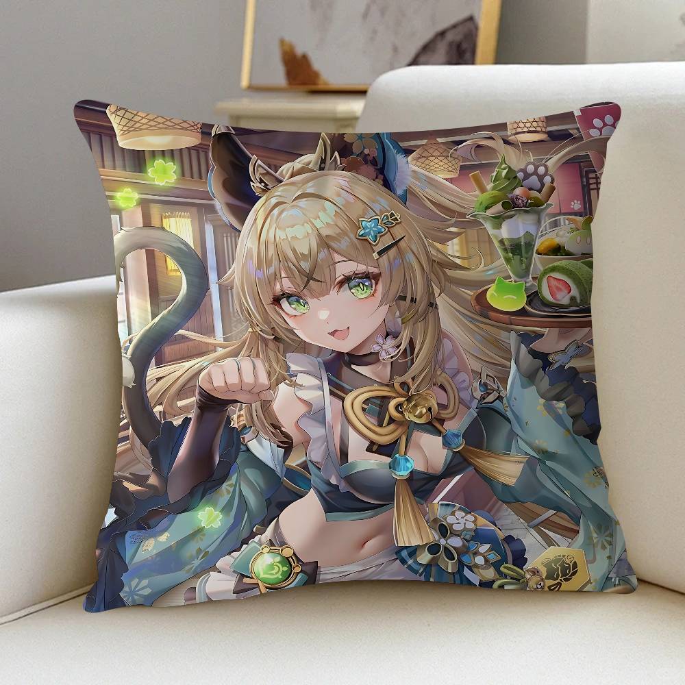 

K-Kirara Maple Design Cushion Cover Happy Autumn Harvest Decor Holiday Decorati Pillow Cover 12x12Inch