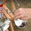 Küche Haushalt Müll Hängendes Aufbewahrungsregal Ständer Draußen Edelstahl Eisen Outdoor Camping Picknicks Müllbeutelhalter