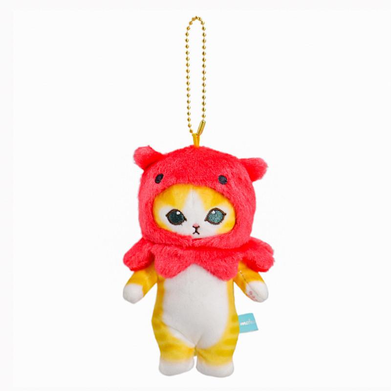 Adorable Plush Cat Keychain Cute Standing Cat Stuffed Animal Charm