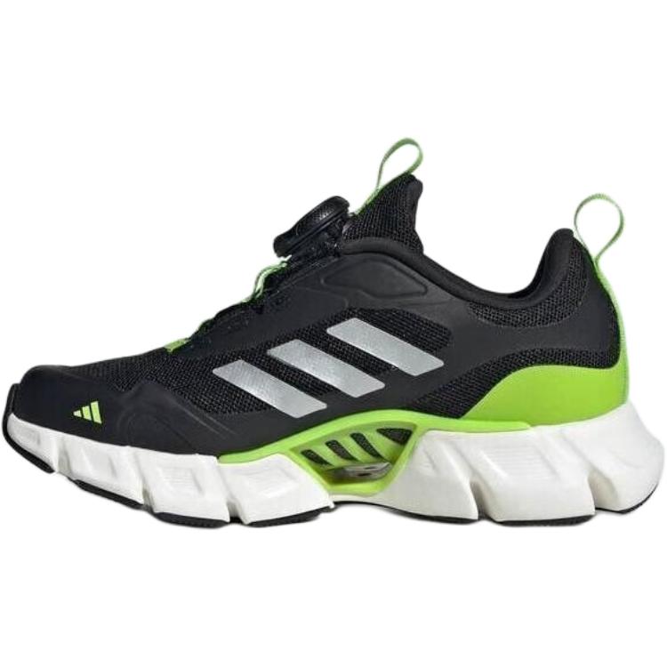 Adidas Climacool Ventania Comfortable Versatile Non-Slip Durable Low-Top Running Shoes Kids Running Shoes Black Green JR3205