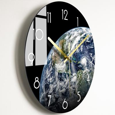 Orologio da Parete in Vetro di Lusso Estetica Moderna Silenzioso Creativo Orologi da Parete Arredamento Casa Soggiorno Elegante Cucina Orologio Grande Reloj Cocina Regalo