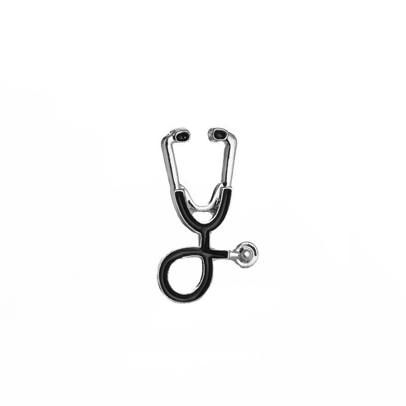 Stethoscope Badge Brooch: European & American Film-inspired Alloy Jewelry