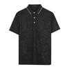 TRIES Men's Business Casual Lapel Short Sleeve Top